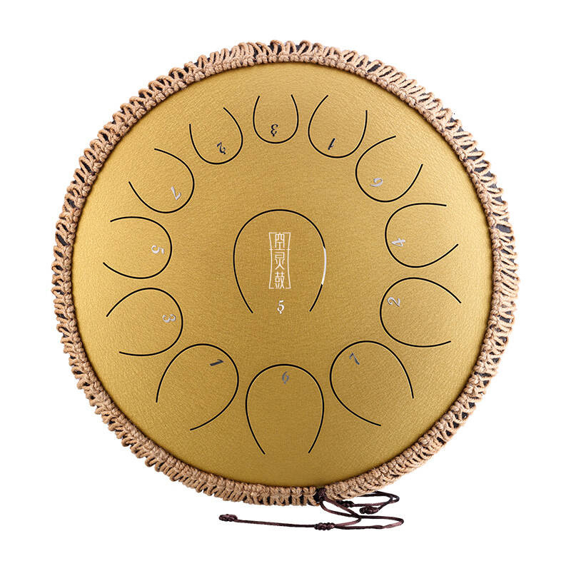 Hluru TY13-14 Tongue Drum - 13 Notes - 36cm - C Major Golden