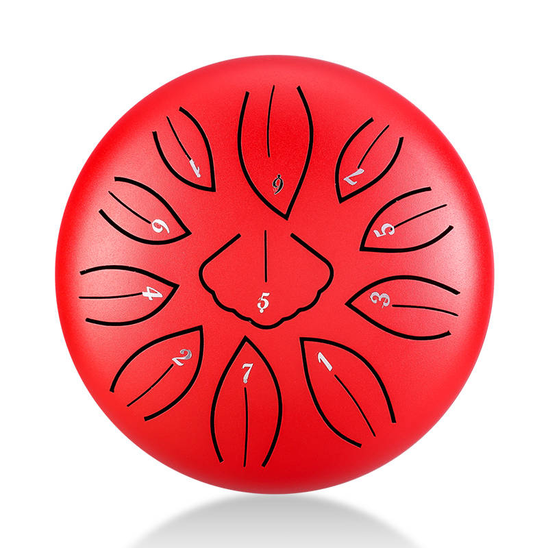 Huashu Ginkgo Tongue Drum 11 tones C-MAJOR (major) red