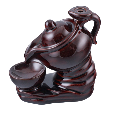 Incense Cone Stand with Flowing Smoke - Teapot