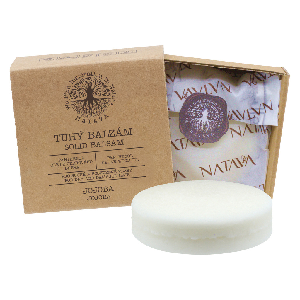 Jojoba Solid Hair Balm - For Dry and Damaged Hair