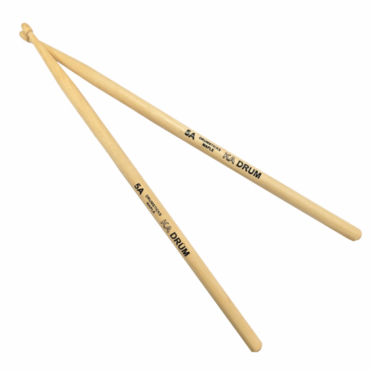 KA-DRUM 5A – maple drumsticks with wooden tip