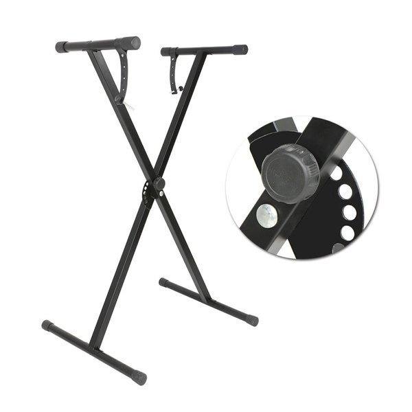 KA-LINE Q-1XC – black X keyboard stand, load capacity 18 kg
