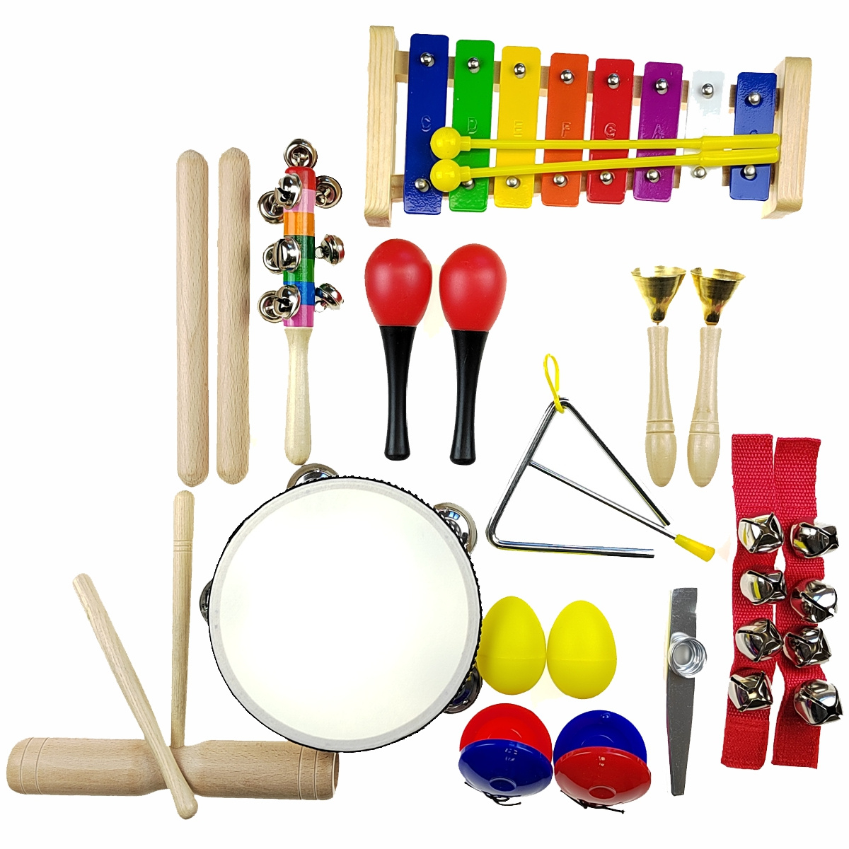 Large Set of Musical Instruments for Kids - 22 Pieces