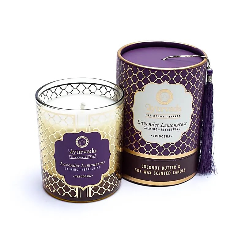 Lavender and Lemongrass Scented Candle, Ayurveda Tridosha
