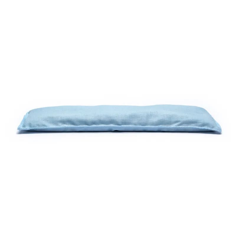 Lavender and Organic Flax Seed Eye Pillow - Light Blue, 140 g (22×8 cm)