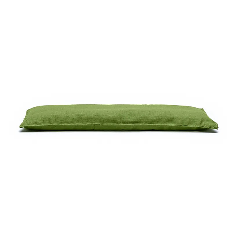 Lavender and Organic Flaxseed Eye Pillow - Olive Green, 140 g (22×8 cm)