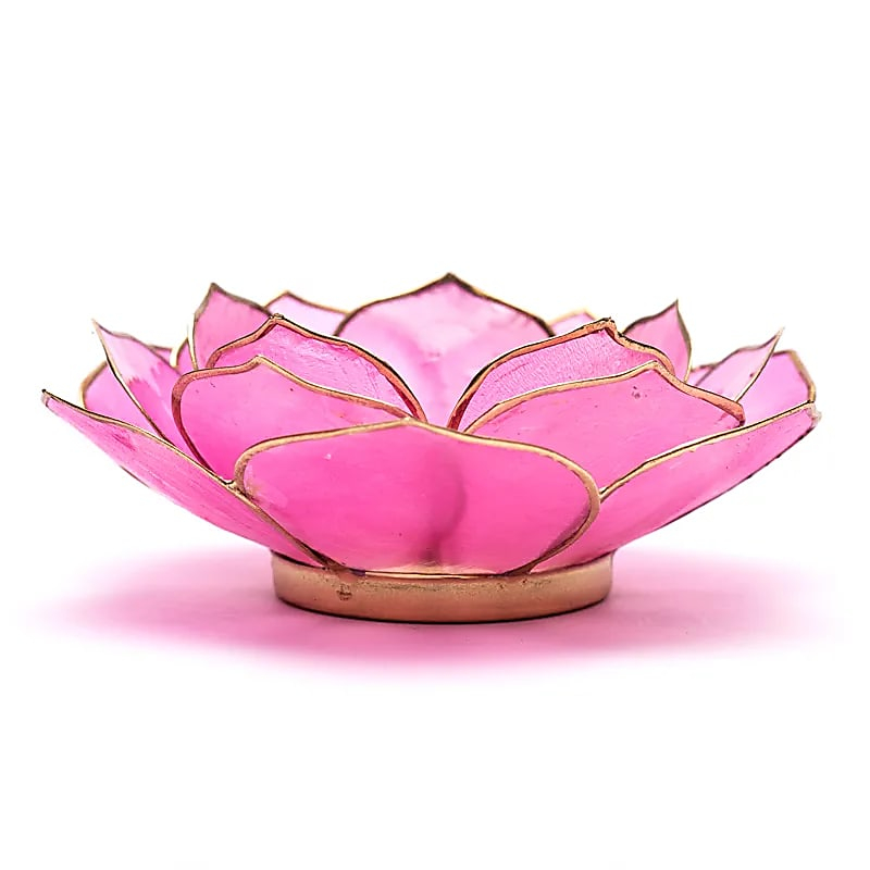 Lotus Capiz Shell Candle Holder - 