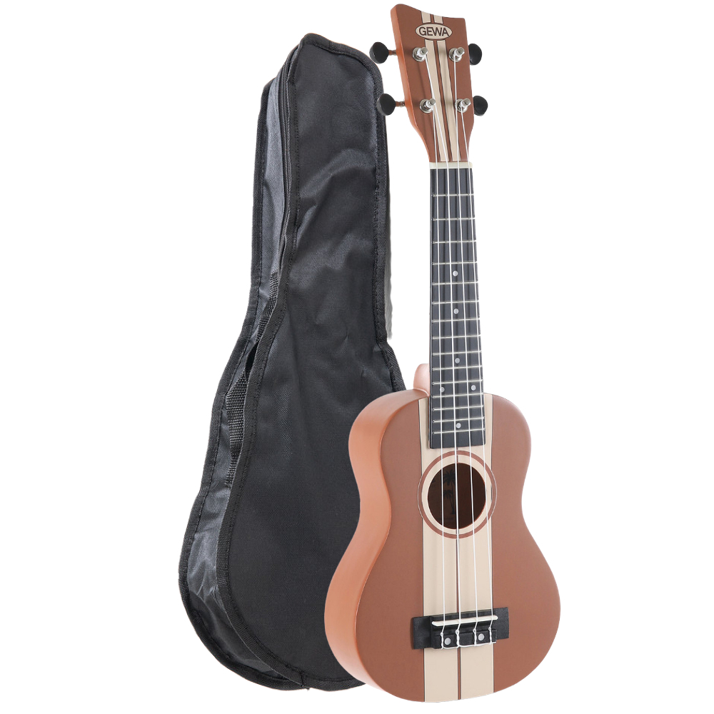 Manoa Surf Style GEWA Soprano Ukulele with Case