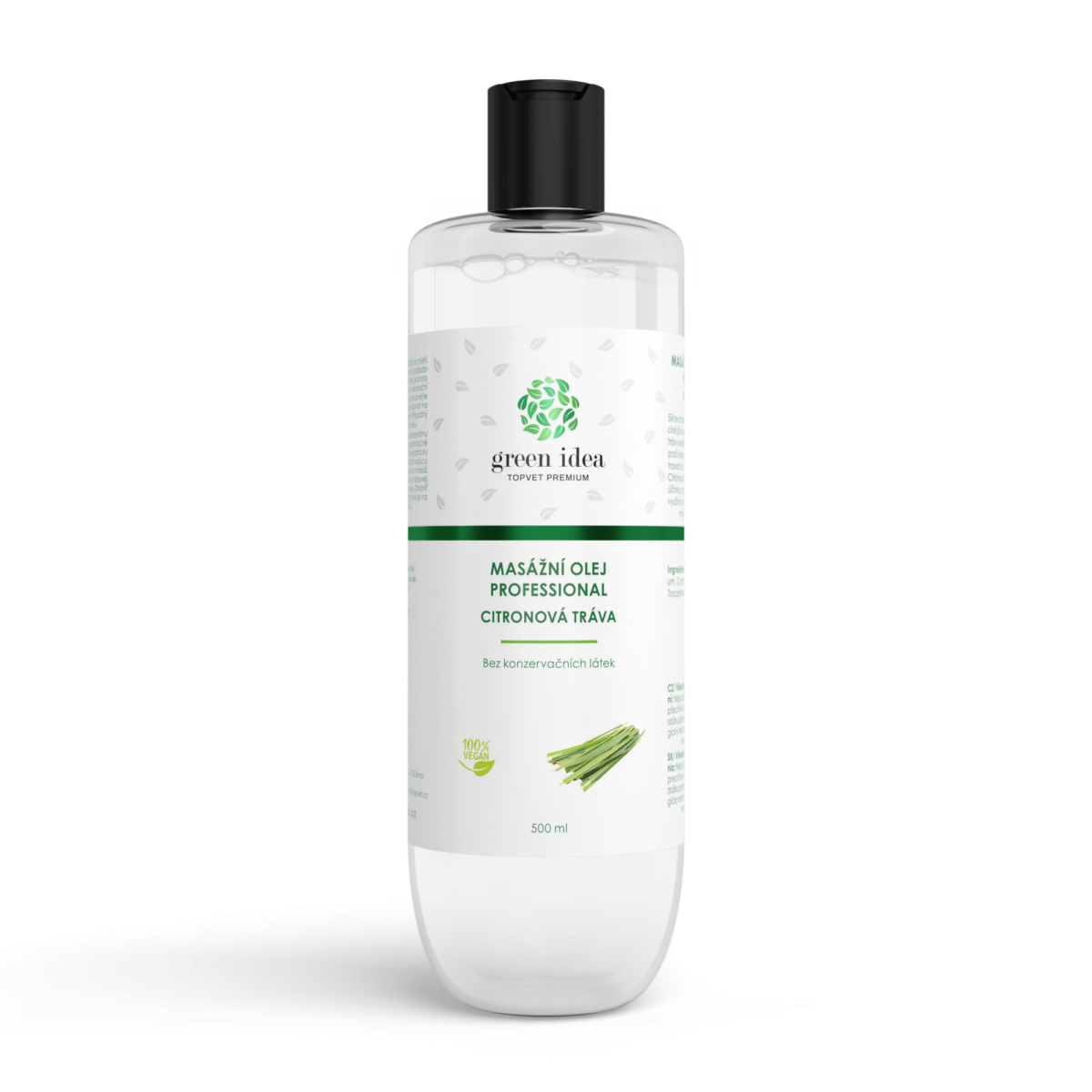 Massage Oil - Lemongrass, 500ml