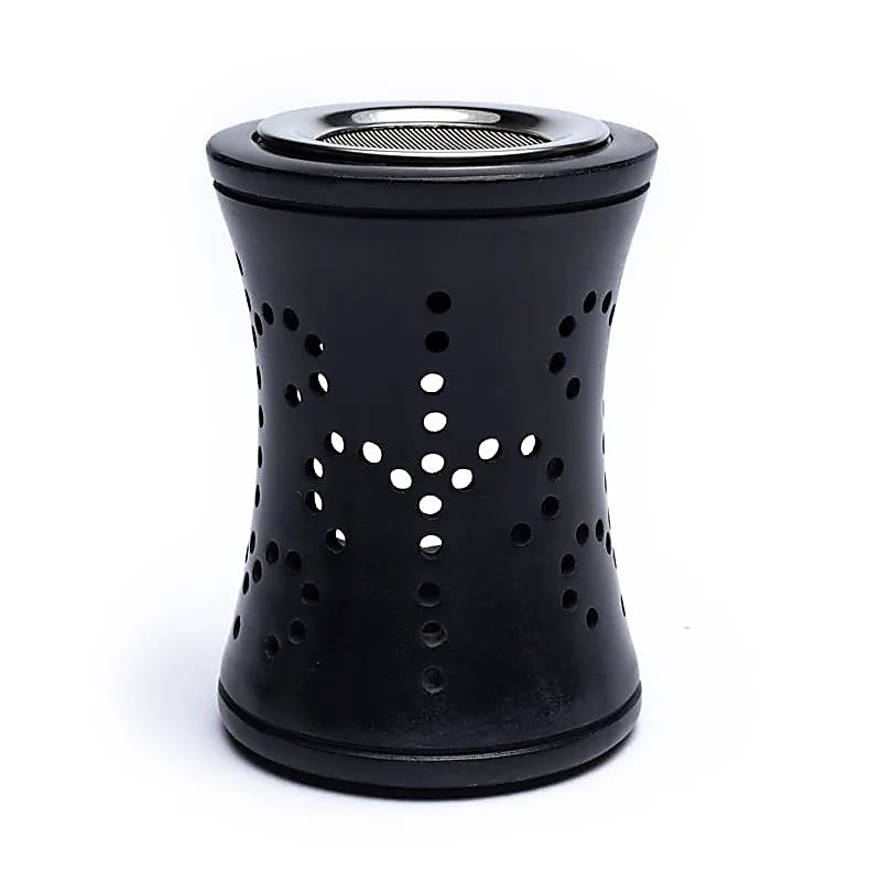 Mastencova Aroma Lamp and Incense Burner 2 in 1 - Black (10.5 cm)