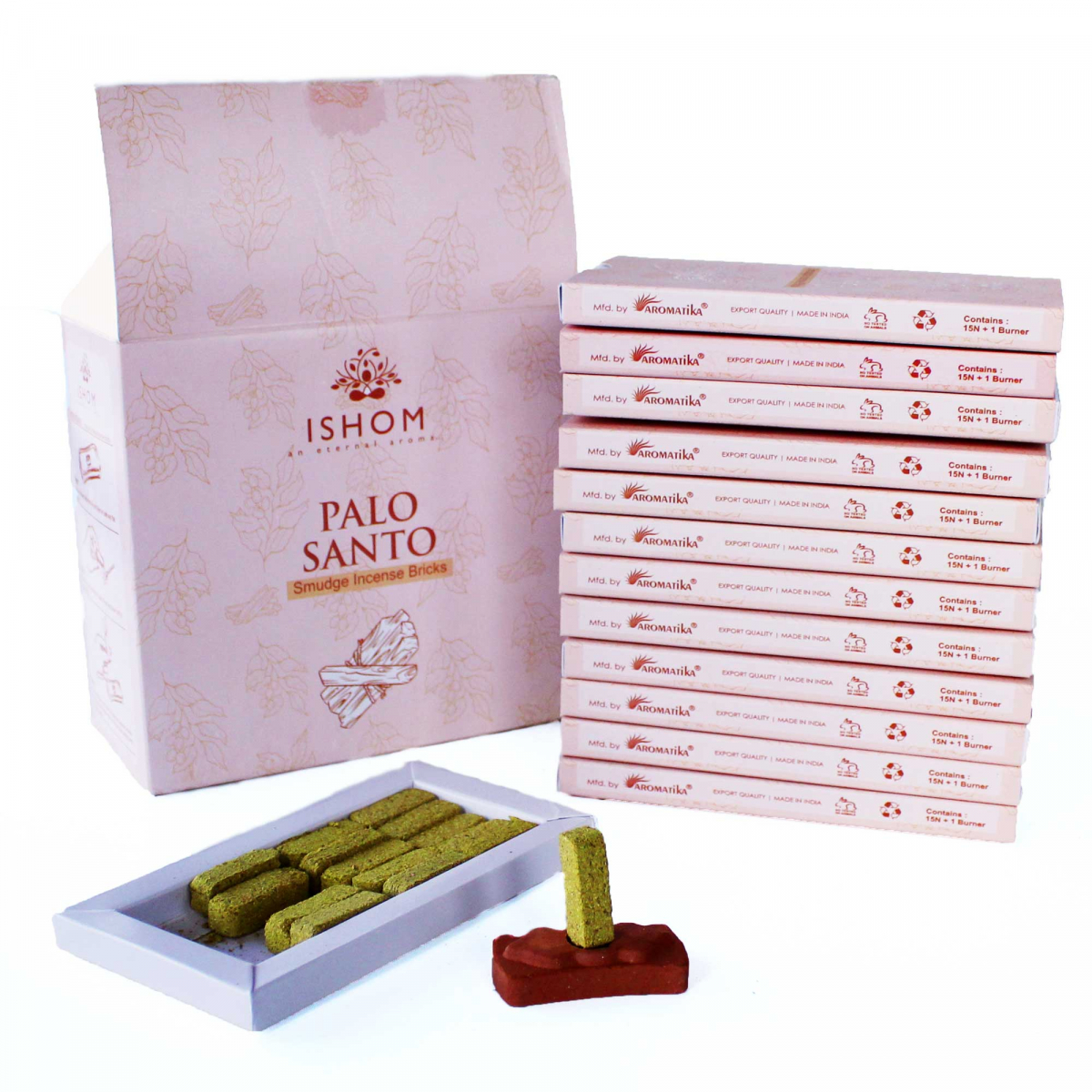 Natural Scented Bricks - Palo Santo, 15pcs