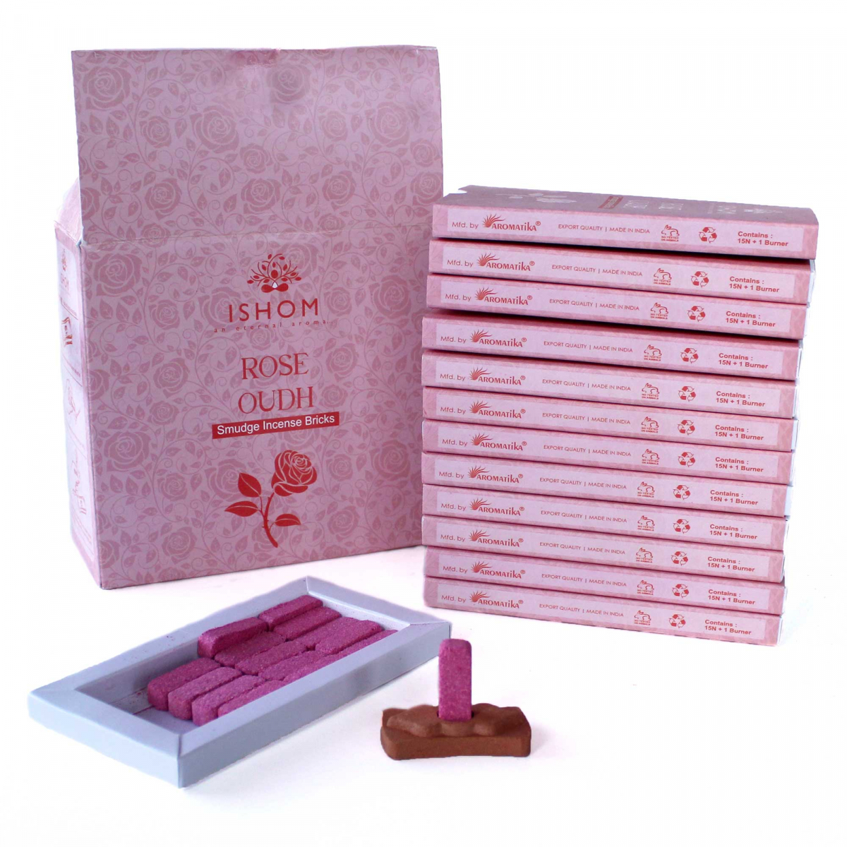 Natural Scented Bricks - Rosewood, 15pcs