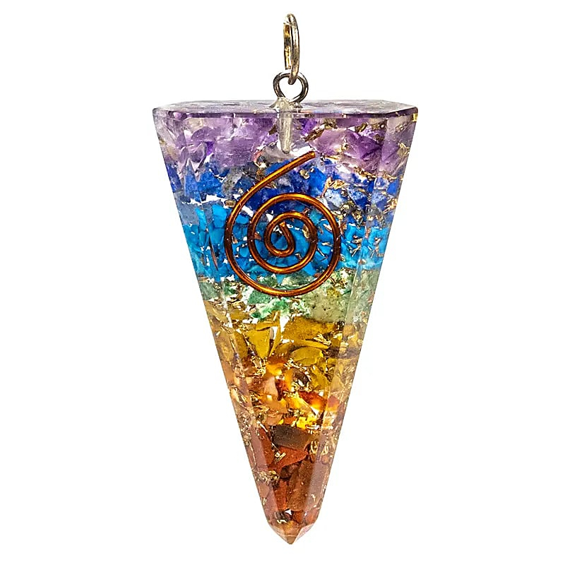 Orgonite Pendant Cone – Multicolored