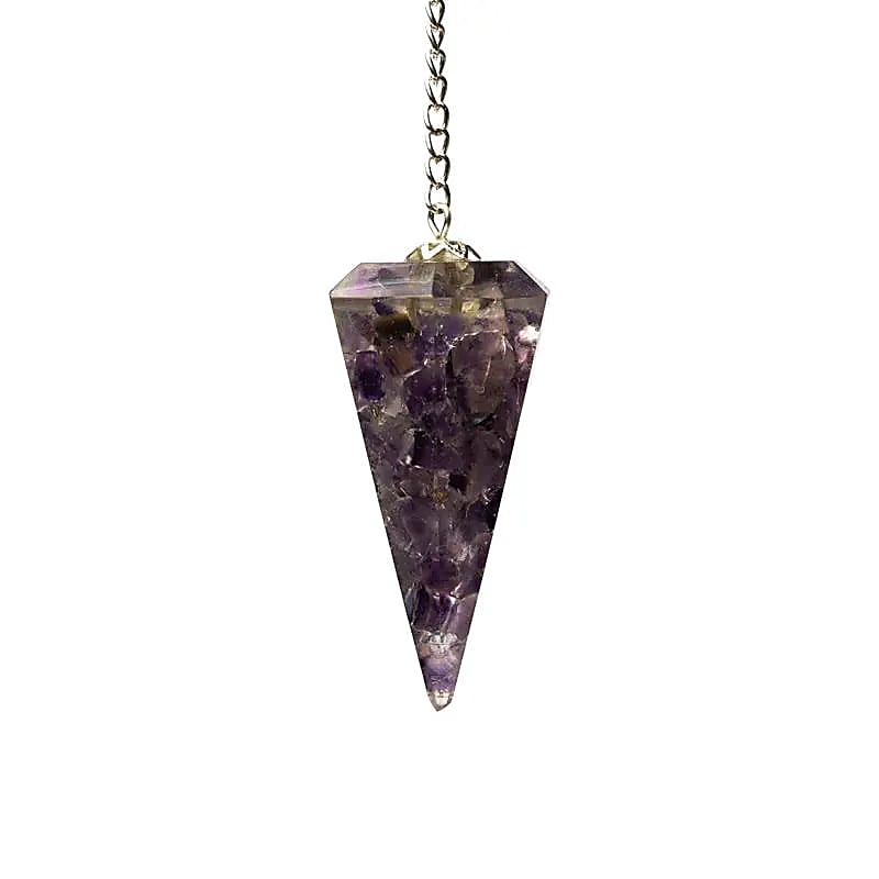 Orgonite Pendulum – Faceted Amethyst