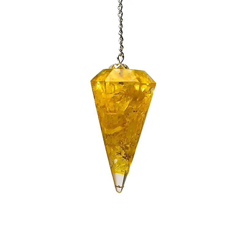 Orgonite Pendulum – Faceted Citrine