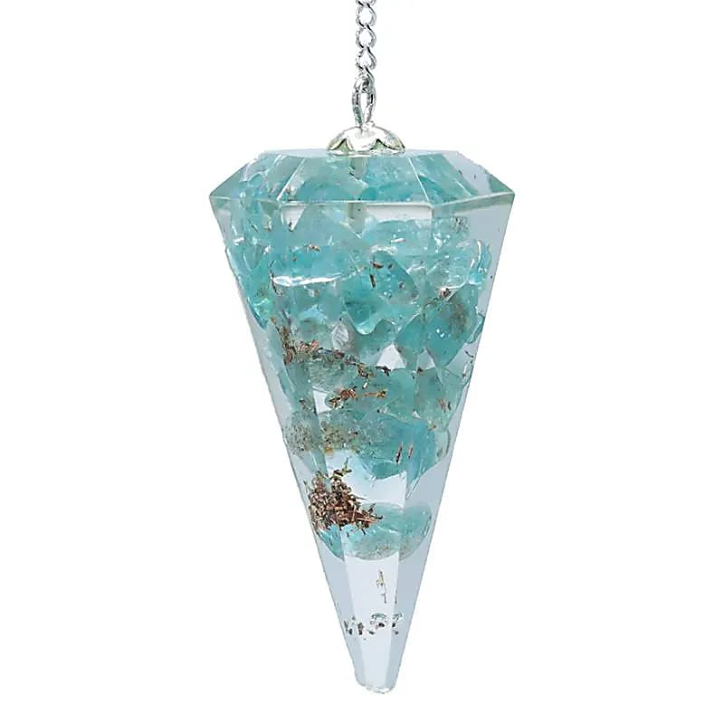 Orgonite Pendulum – Polished Apatite