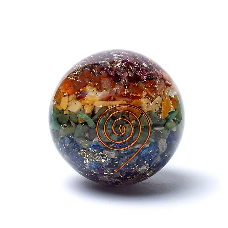 Orgonite Sphere – 7 Chakras