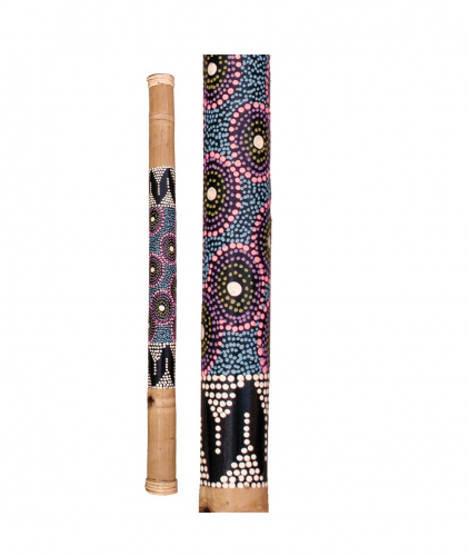 Painted Bamboo Rain Stick 80cm