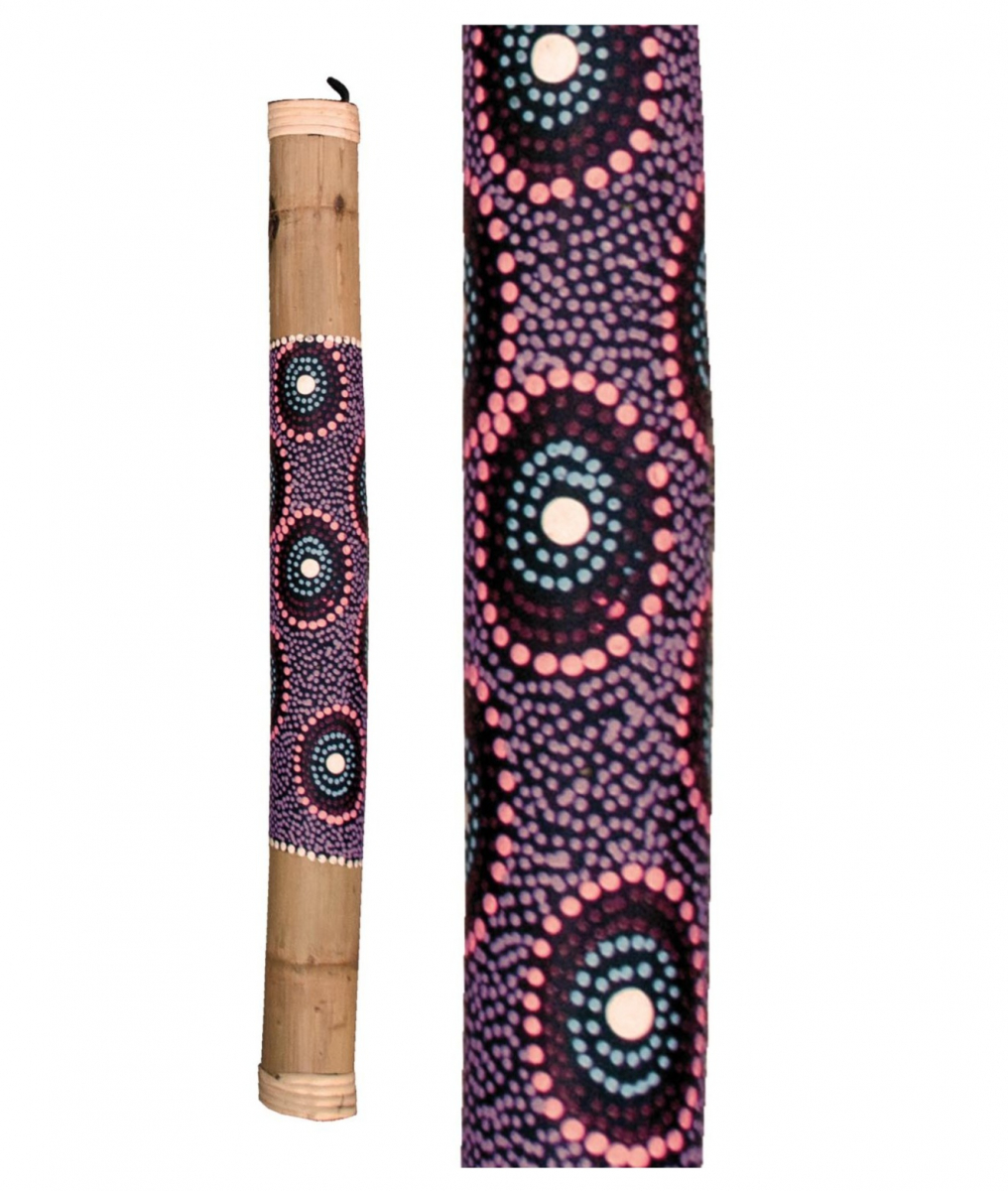 Painted Bamboo Rainstick 60cm