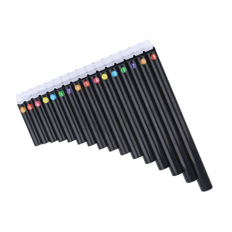 Pan Flute – 18 tones, black – ABS resin – C major