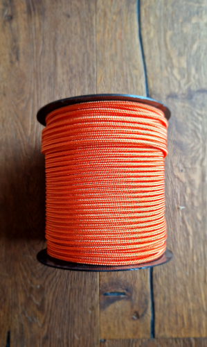 Professional 5.5mm core djembe cord in orange 1m
