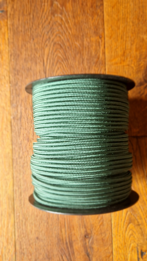 Professional Djembe Cord 5.5mm with Green Core - 1m