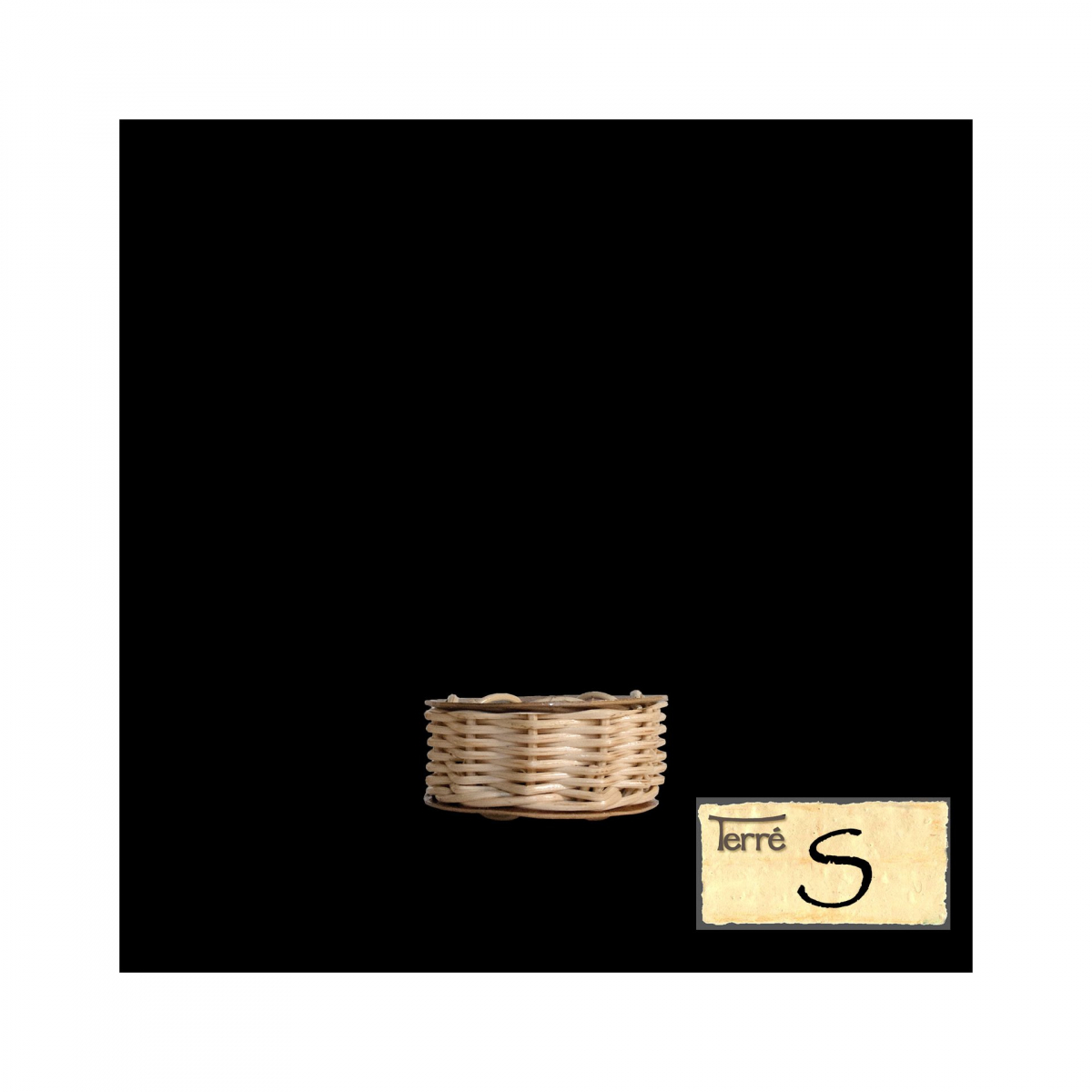 Rattan Cylinder Shaker with Calabash Lid, Size S