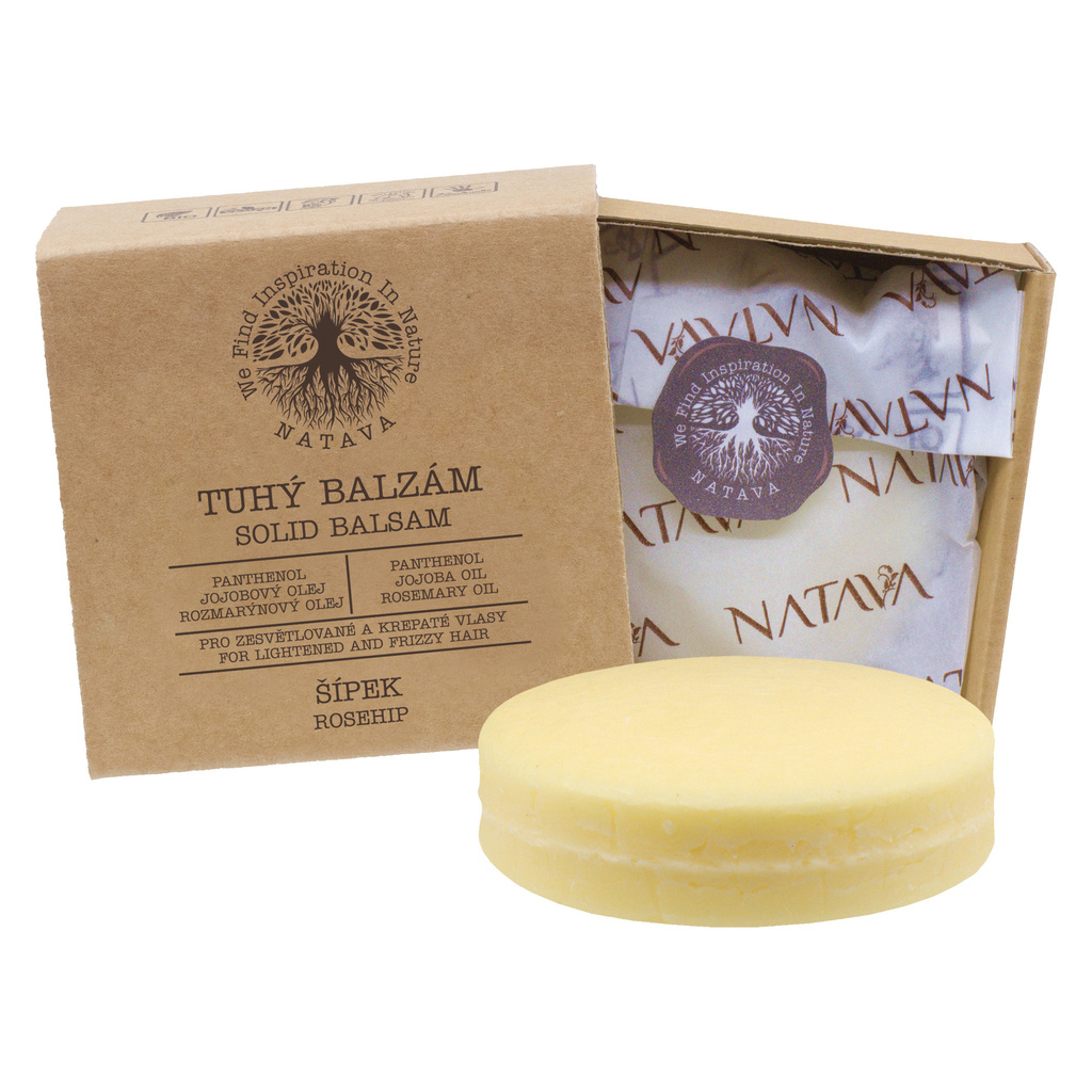 Rosehip Solid Hair Balm - For Lightened and Frizzy Hair