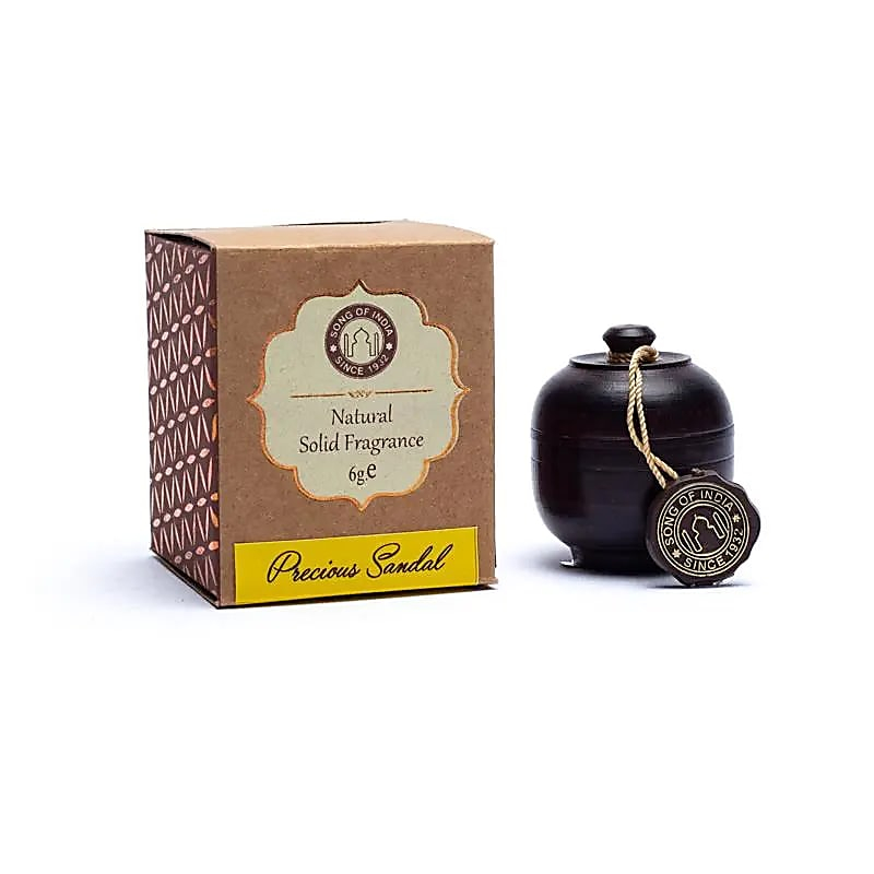 Sandalwood Scented Cream in Wooden Jar, 6 g