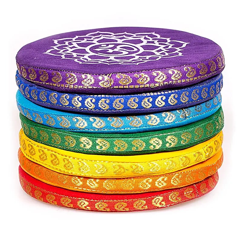 Set of cushions for Tibetan bowls - 7 chakras (14.5cm)