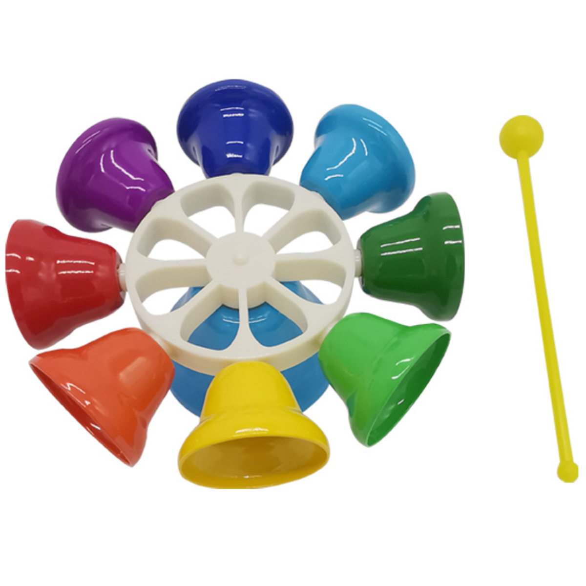 Set of loaded color bells - 8 tones