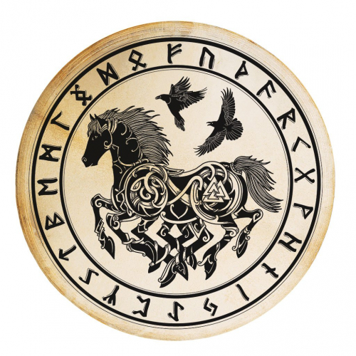 Shamanic Drum Animal Power Circular 40cm - Goat Skin