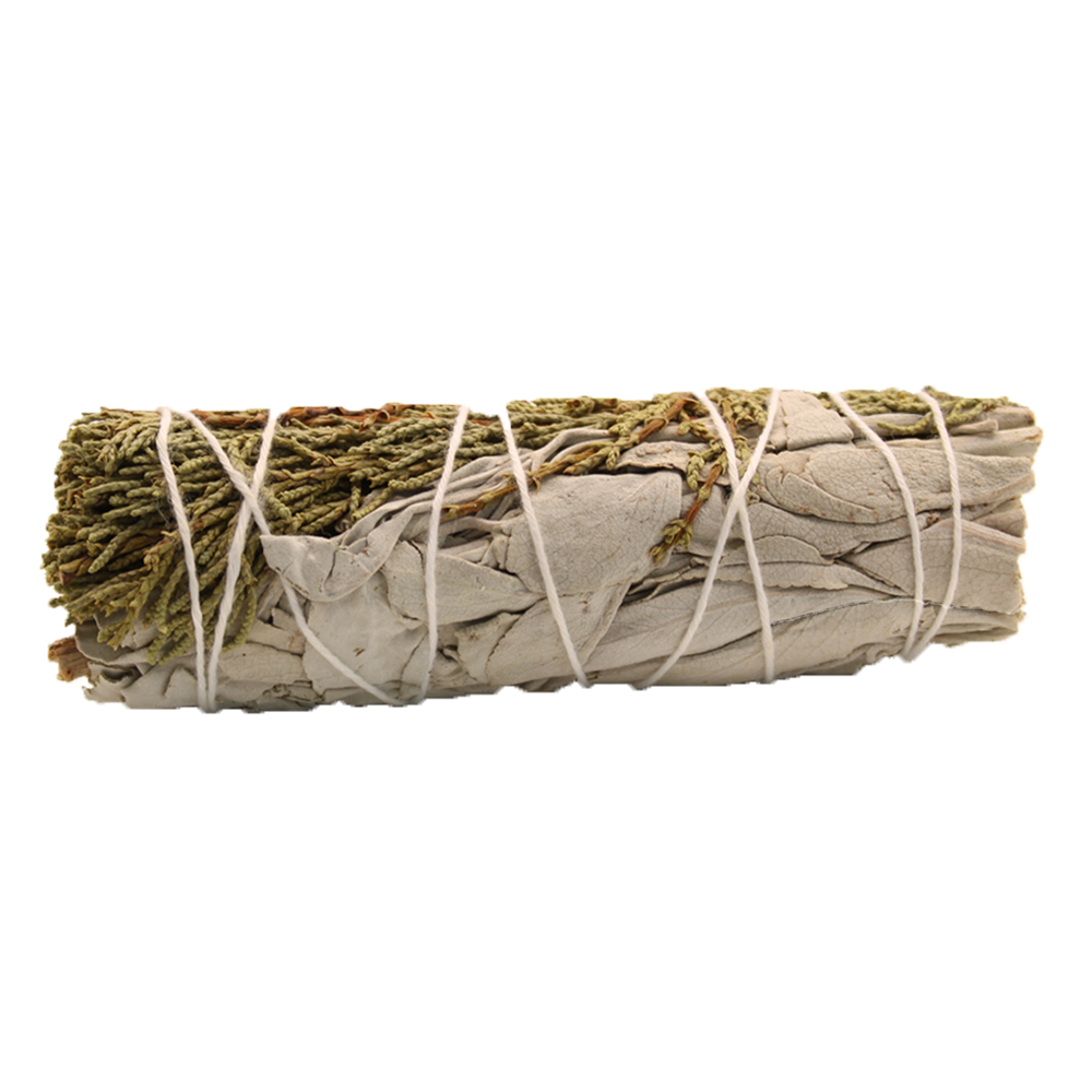 Smudge 10cm - White and Black Sage