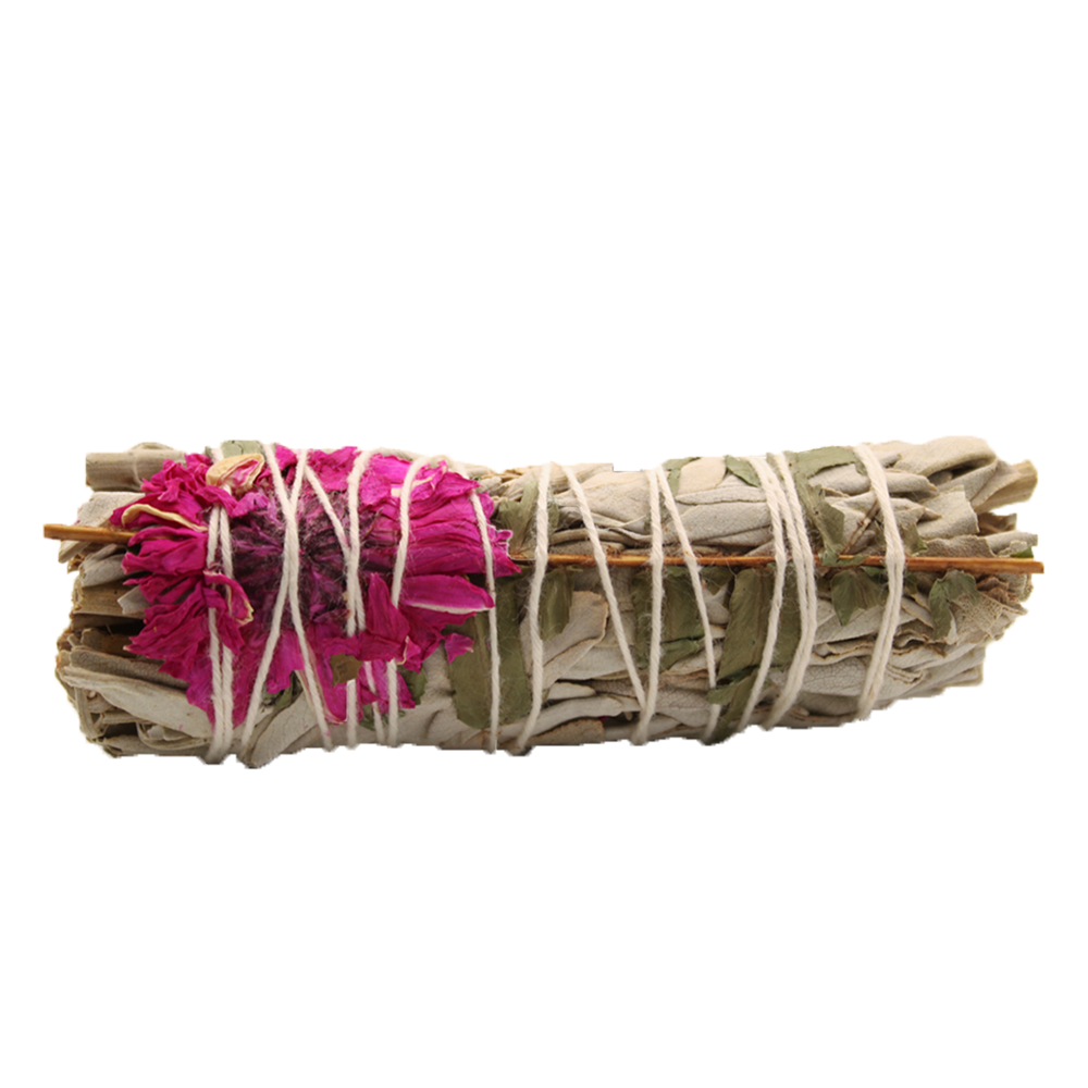 Smudge 10cm - White Sage and Dahlia