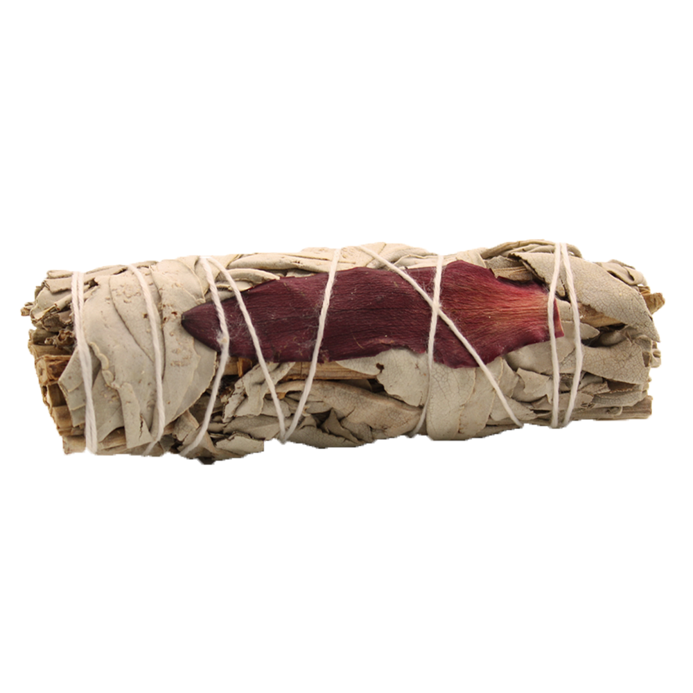 Smudge 10cm - White Sage and Safari Petal