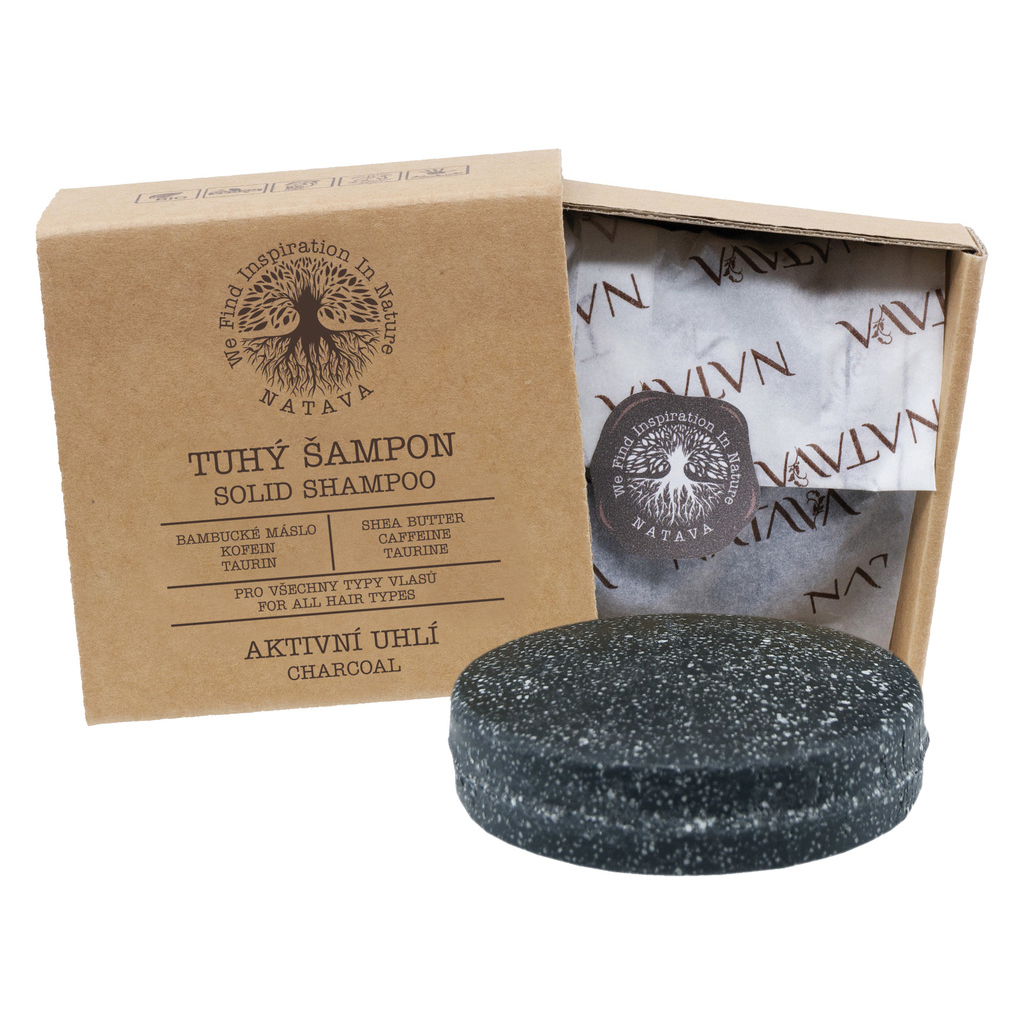 Solid Shampoo Active Charcoal - For all hair types