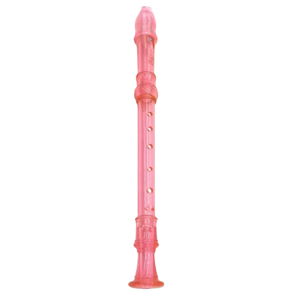 Suzuki SRE-80 BK Soprano Recorder Baroque Three-Part Pink