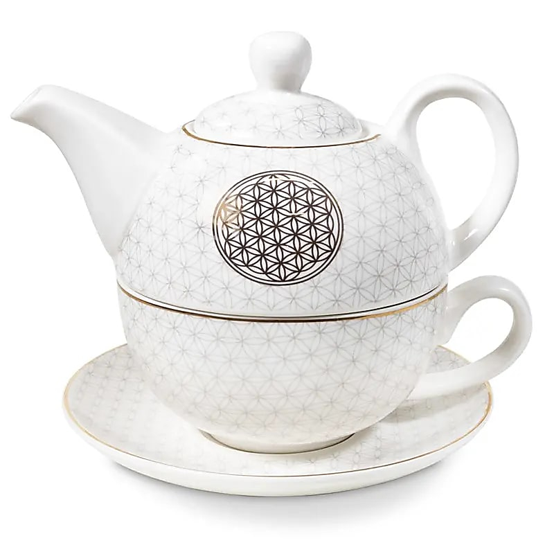 Tea Set for One - Flower of Life (Tea for One), 400 ml