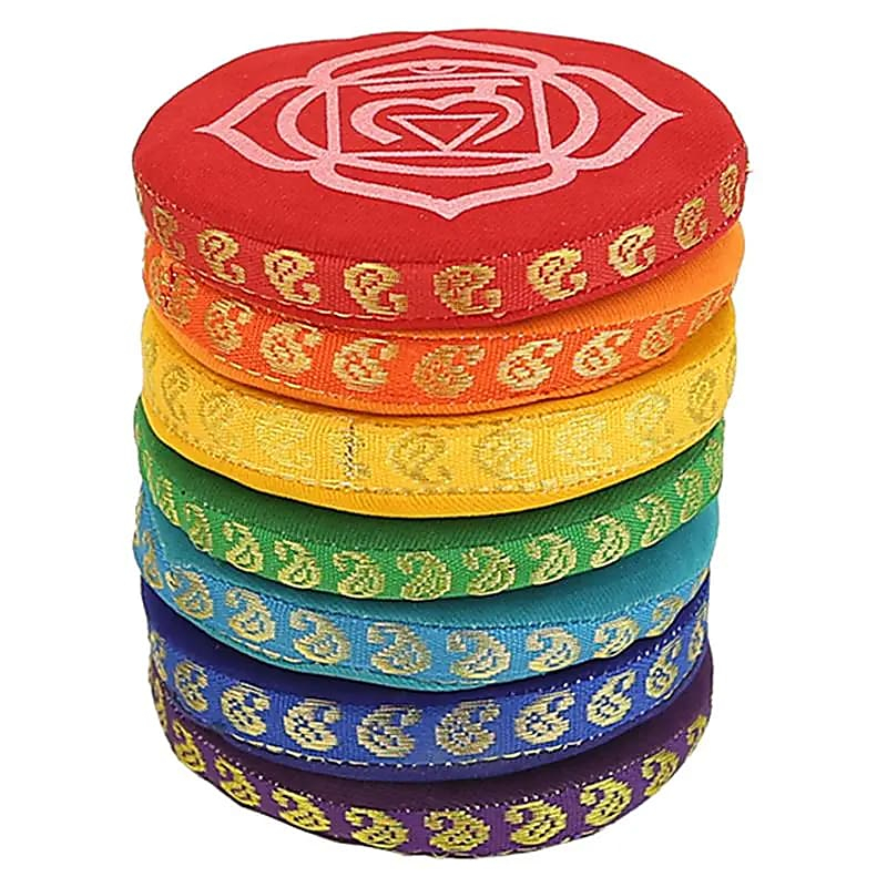 Tibetan Bowl Cushion Set - 7 Chakras (9.5cm)