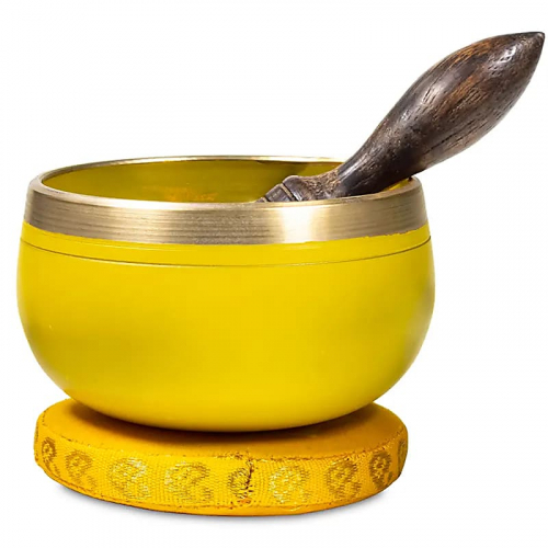 Tibetan Bowl Nabhi - (Solar Plexus, Manipura) Chakra - Yellow 220g