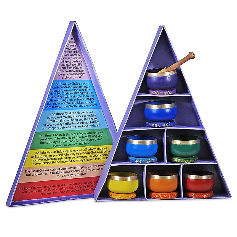 Tibetan Bowl Set of 7 Chakras 2400g