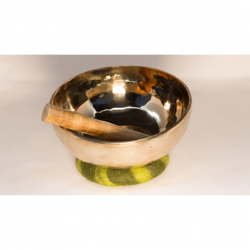 Tibetan Hand-Hammered Singing Bowl 2000g with Mallet and Cushion