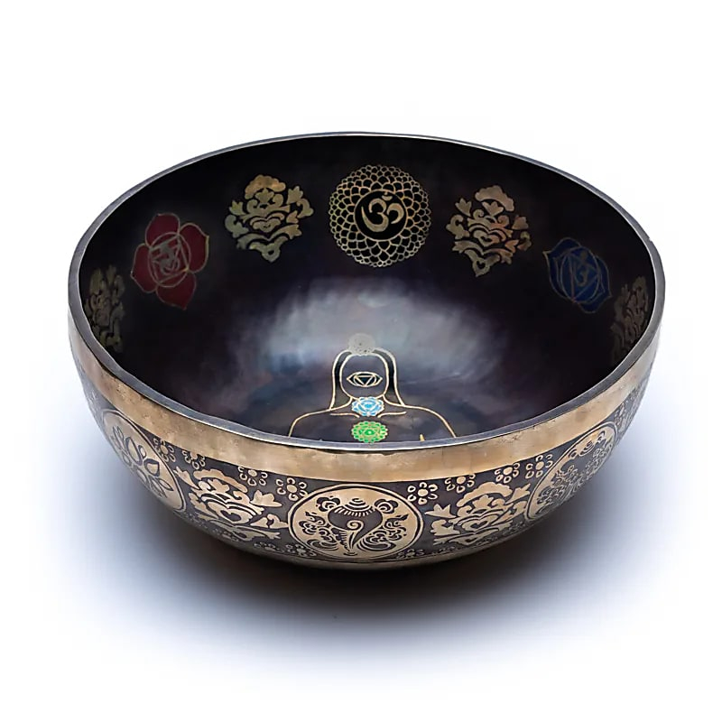 Tibetan Singing Bowl 7 Chakras - Colorful