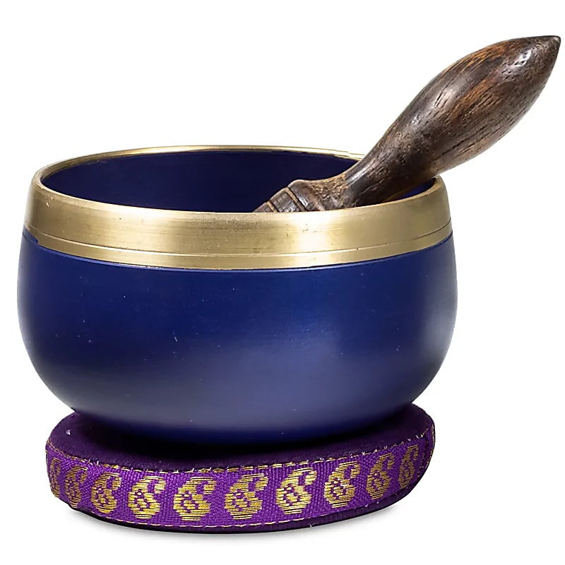 Tibetan Singing Bowl Sahasrara Chakra - Purple 220g