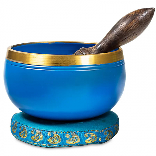 Tibetan Singing Bowl Vishudi Chakra - Pale Blue 220 g