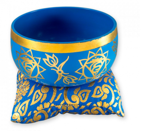 Tibetan Singing Bowl Vishudi Chakra - Pale Blue 400g