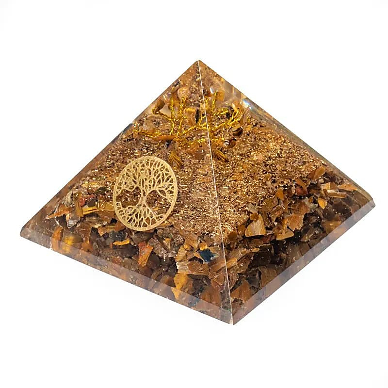 Tiger's Eye Pyramid – Tree of Life