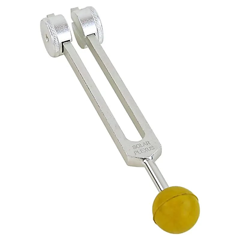 Tuning Fork with Weight - 3rd Chakra (Solar Plexus / Manipura) 126.22 Hz - 10 cm