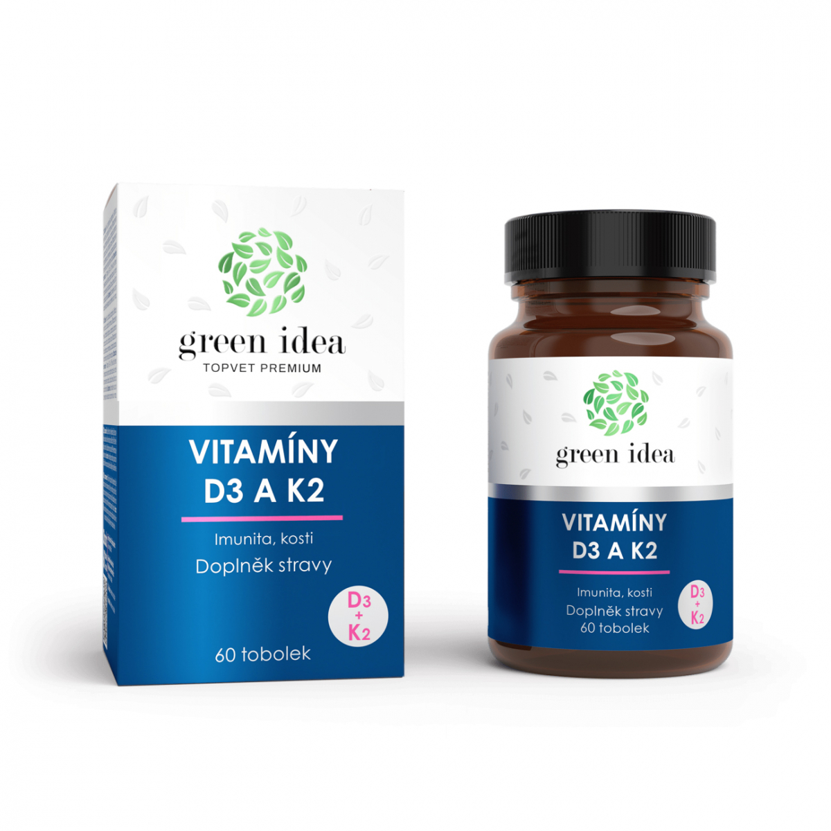 Vitamins D3 and K2 - Immunity, Bones - Capsules