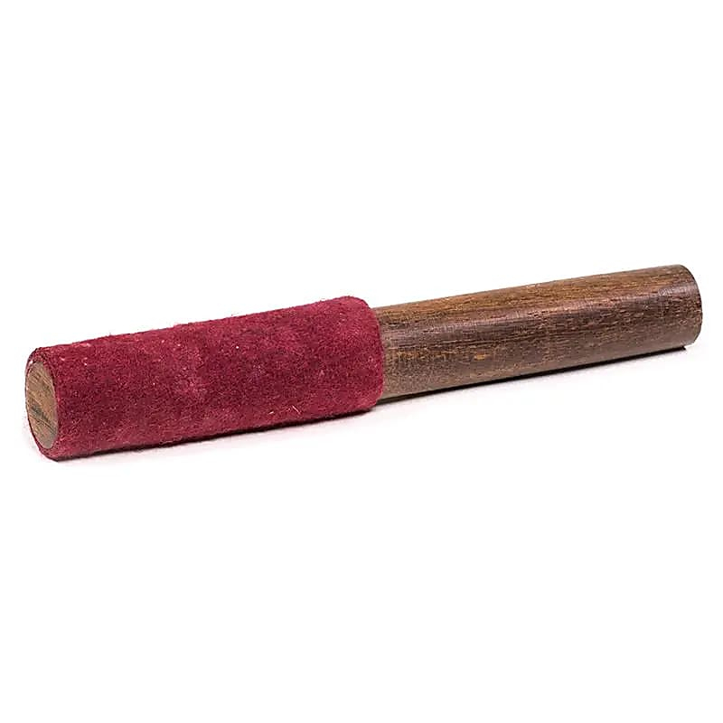 Wooden mallet with felted wool for a Tibetan bowl, medium (20cm)